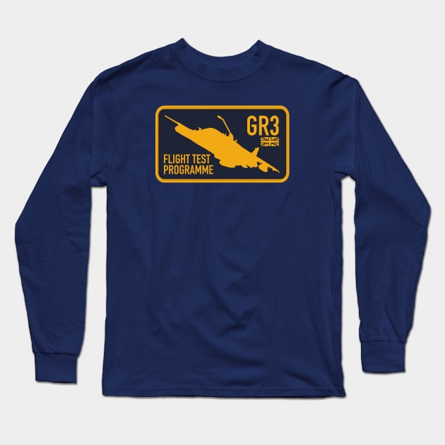 Harrier GR3 - Flight Test Programme Long Sleeve T-Shirt by TCP